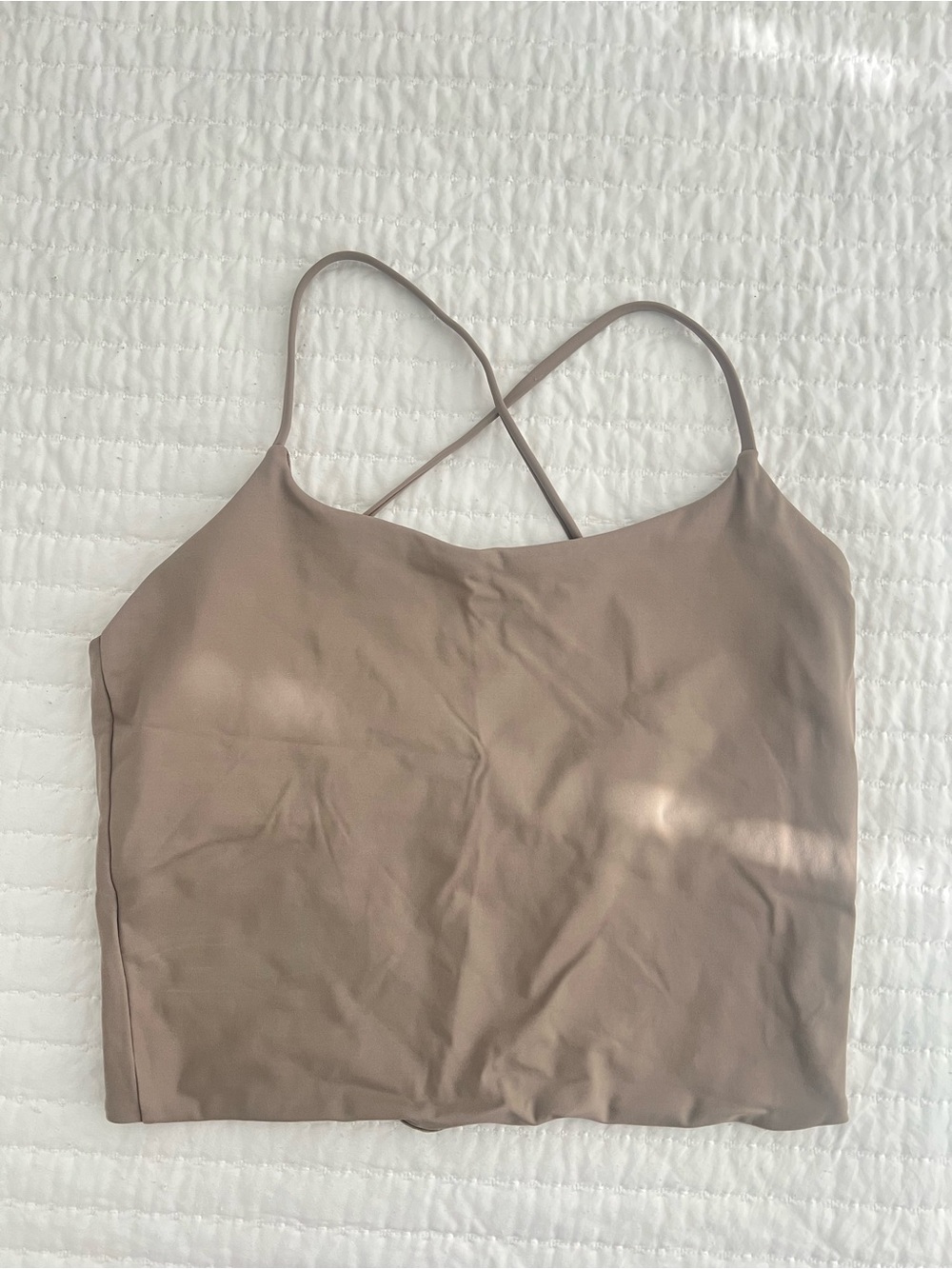 CSB x Isabelle Mathers Tan Freedom Sculpt Tank in size L Almond